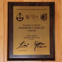 Wzorowy Zakład w 2003 roku